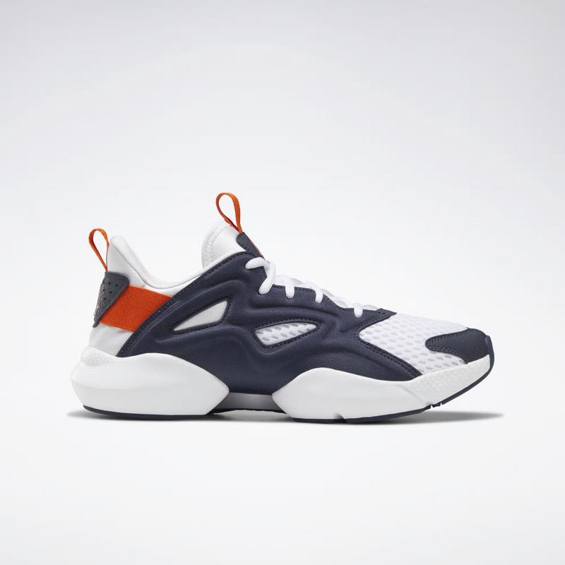 Adidasi Alergare Reebok Sole Fury Adapt Barbati Albi/Bleumarin Romania RW3439JB